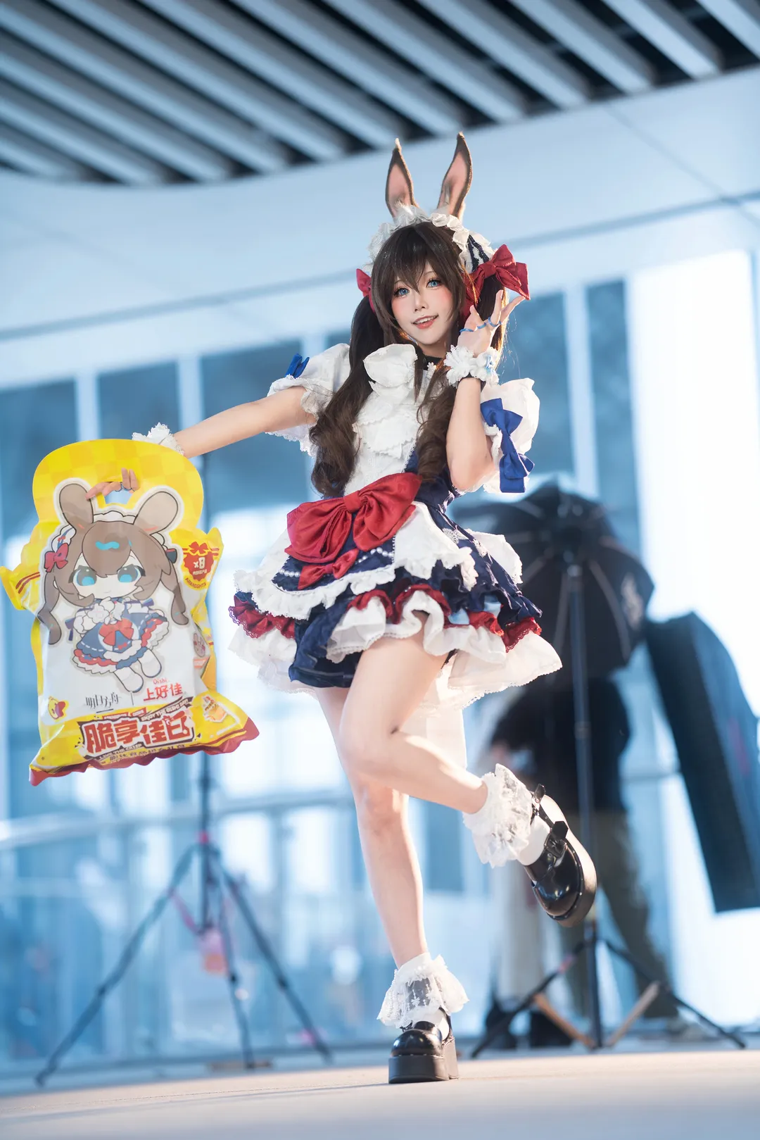 明日方舟, 阿米娅cos, 摄影写真, cp32漫展, 女仆装Coser - 第4张