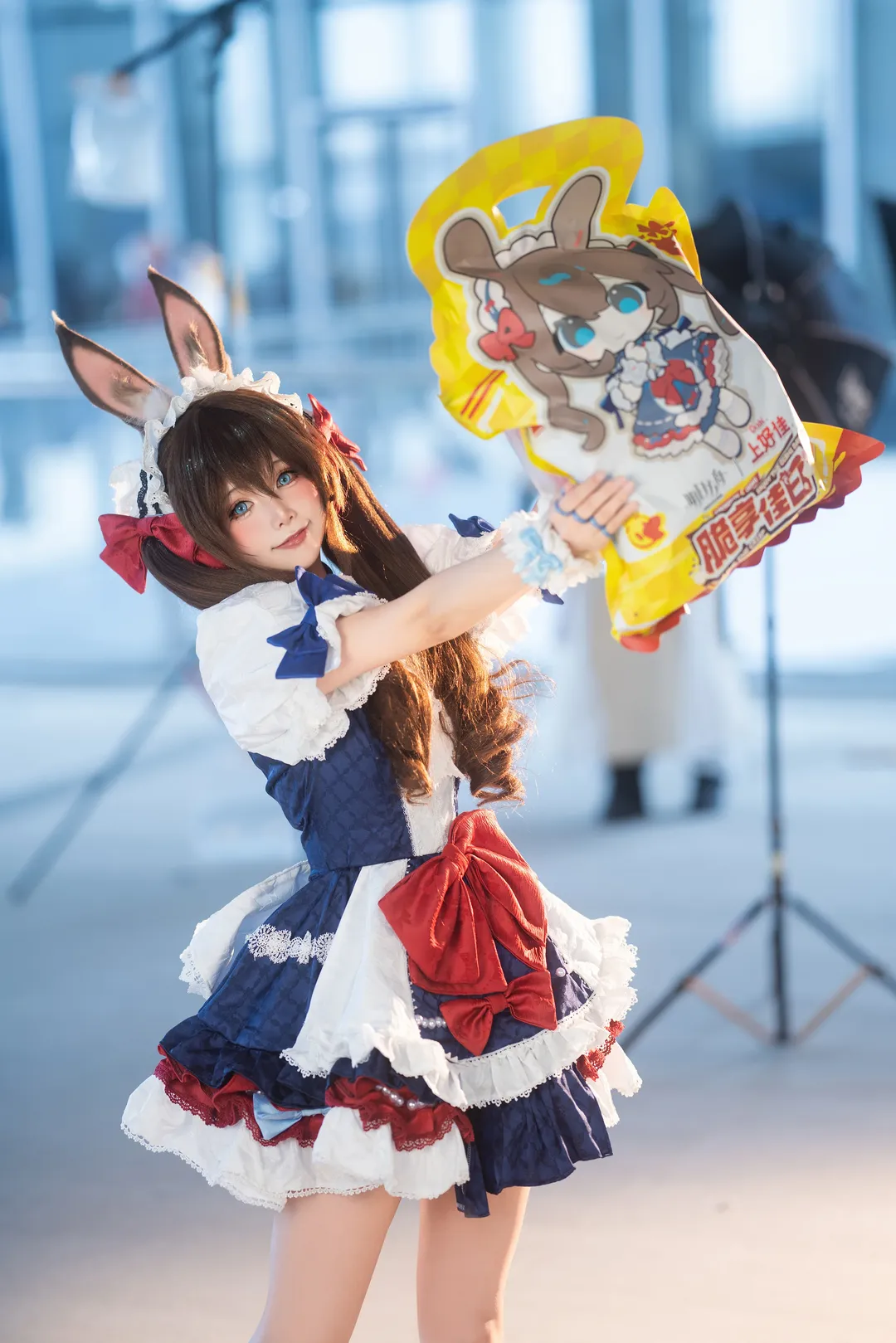 明日方舟, 阿米娅cos, 摄影写真, cp32漫展, 女仆装Coser - 第5张