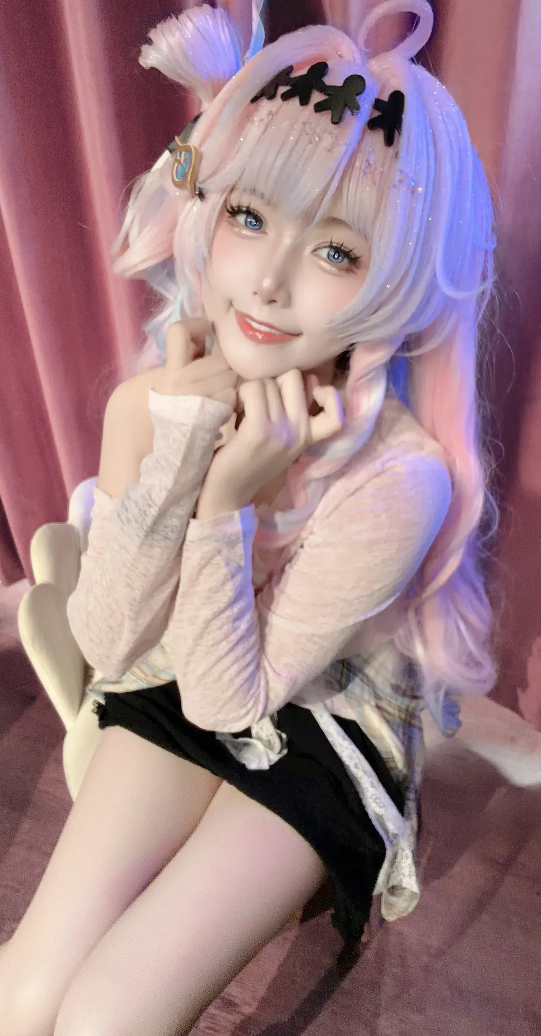 鸣潮, 达妮娅cos, Cosplay穿搭, 二次元妆造, 水蜜桃女孩