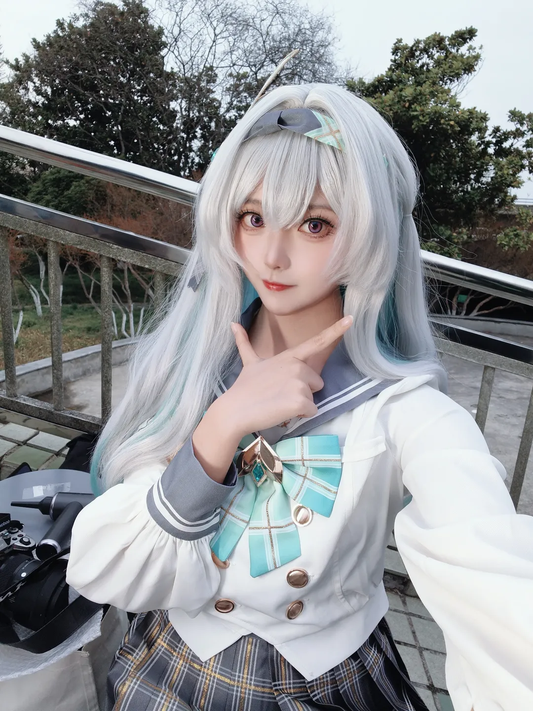 二次元, 崩坏星穹铁道, 流萤cos, 春日手信, jk制服 - 第2张