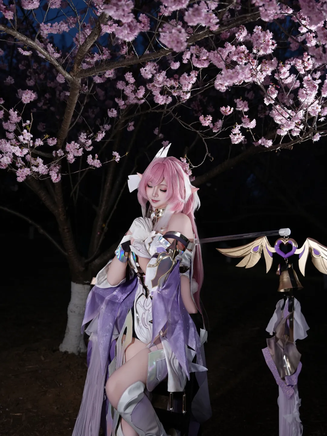 爱莉希雅cos, 崩坏3, 二次元cosplay, 夜樱写真, 人律爱莉希雅 - 第2张