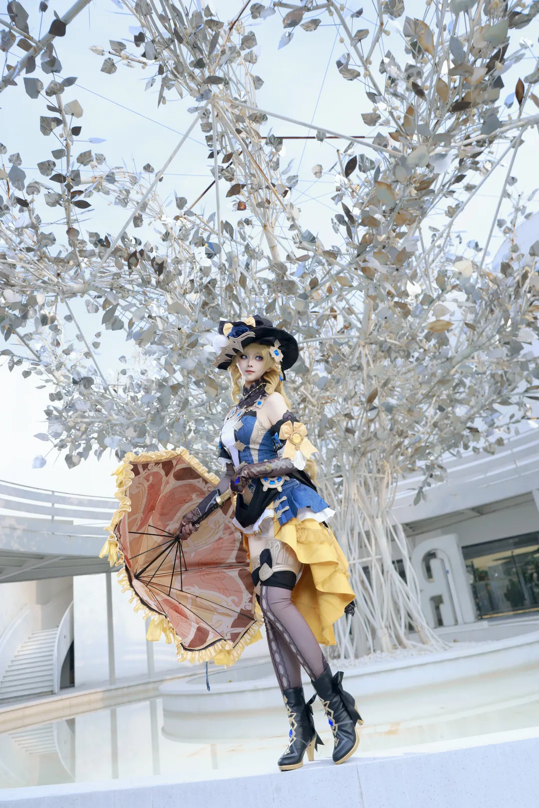 原神, 二次元cosplay, 角色扮演摄影, 娜维娅cos, 枫丹风格