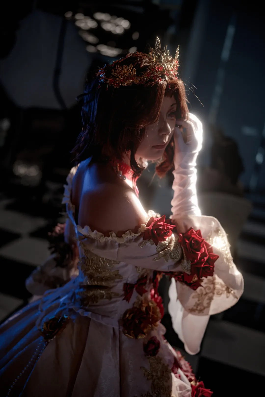 氛围感摄影, 第五人格, 红夫人cos, cos正片分享, 血宴礼服 - 第4张