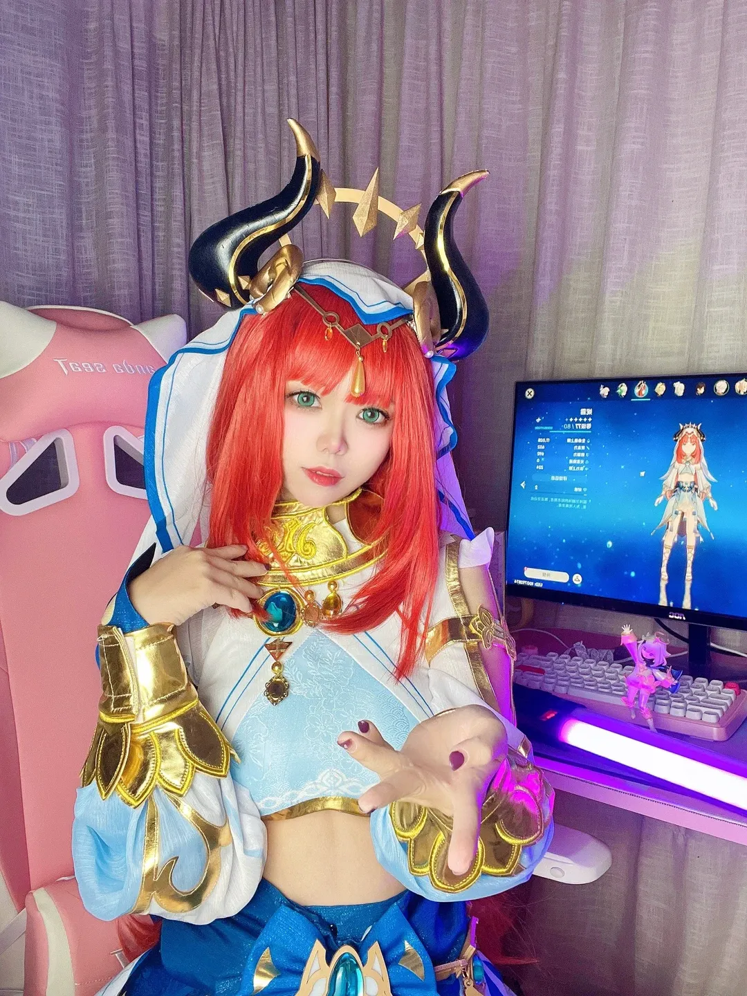 二次元, 原神, cosplay, 妮露cos, 花神之舞