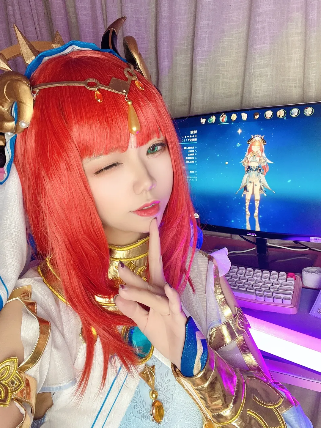 二次元, 原神, cosplay, 妮露cos, 花神之舞 - 第3张