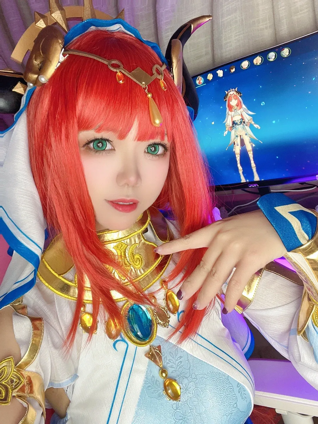 二次元, 原神, cosplay, 妮露cos, 花神之舞 - 第4张