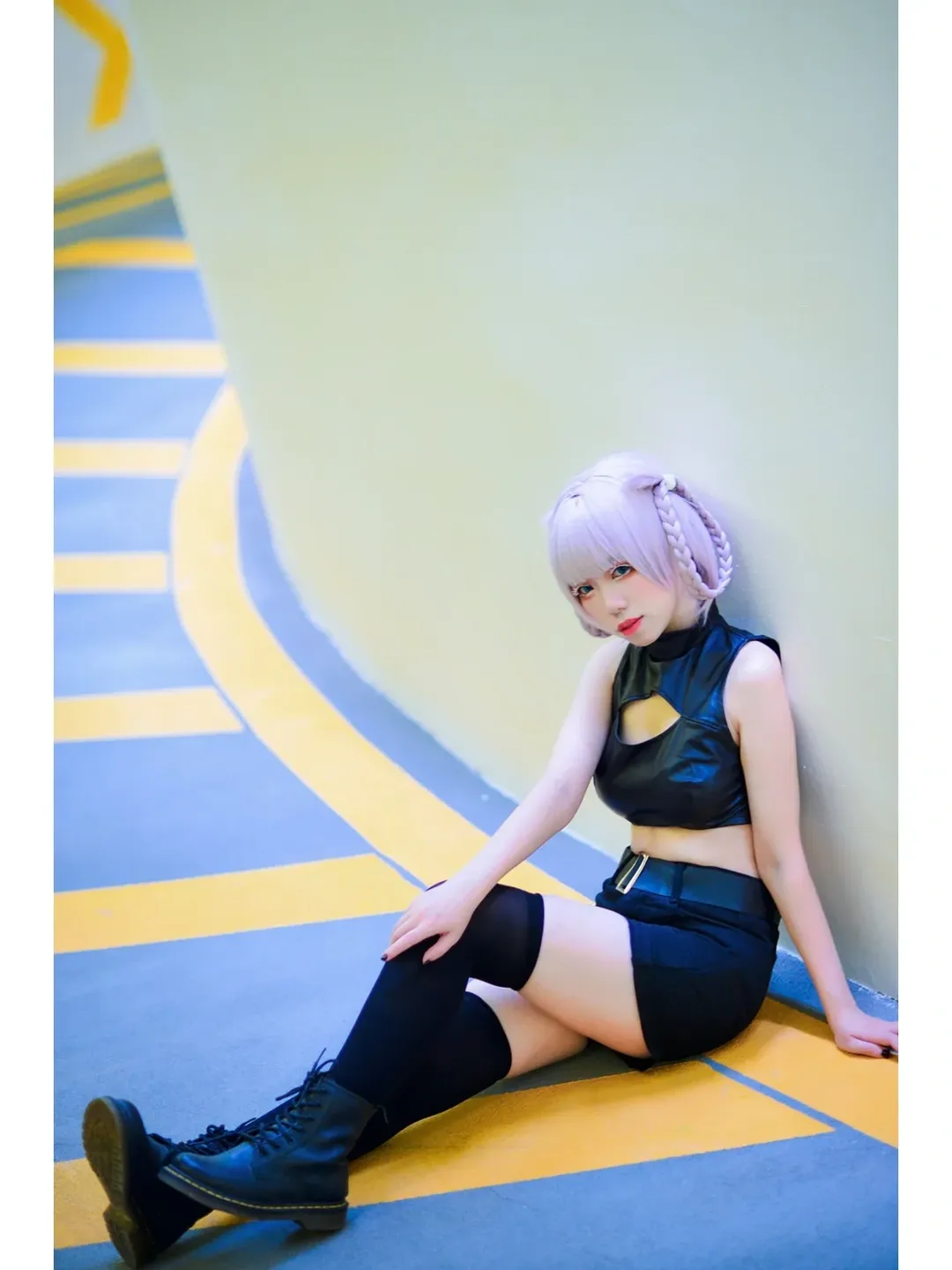 七草ナズナコスプレ, よふかしのうた, 二次元メイク, コスプレ撮影, 駐車場撮影 - 3枚目