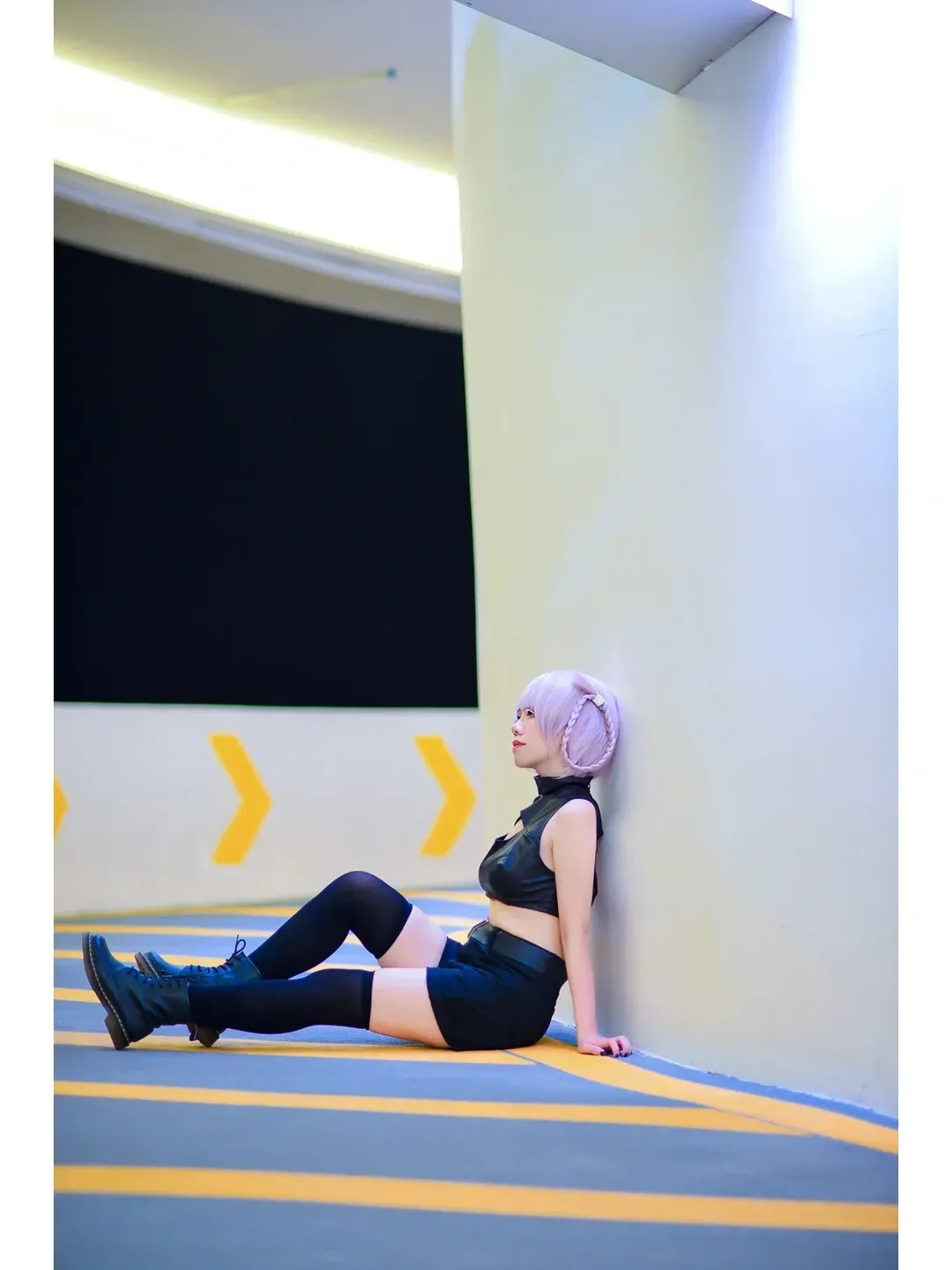 七草ナズナコスプレ, よふかしのうた, 二次元メイク, コスプレ撮影, 駐車場撮影 - 4枚目