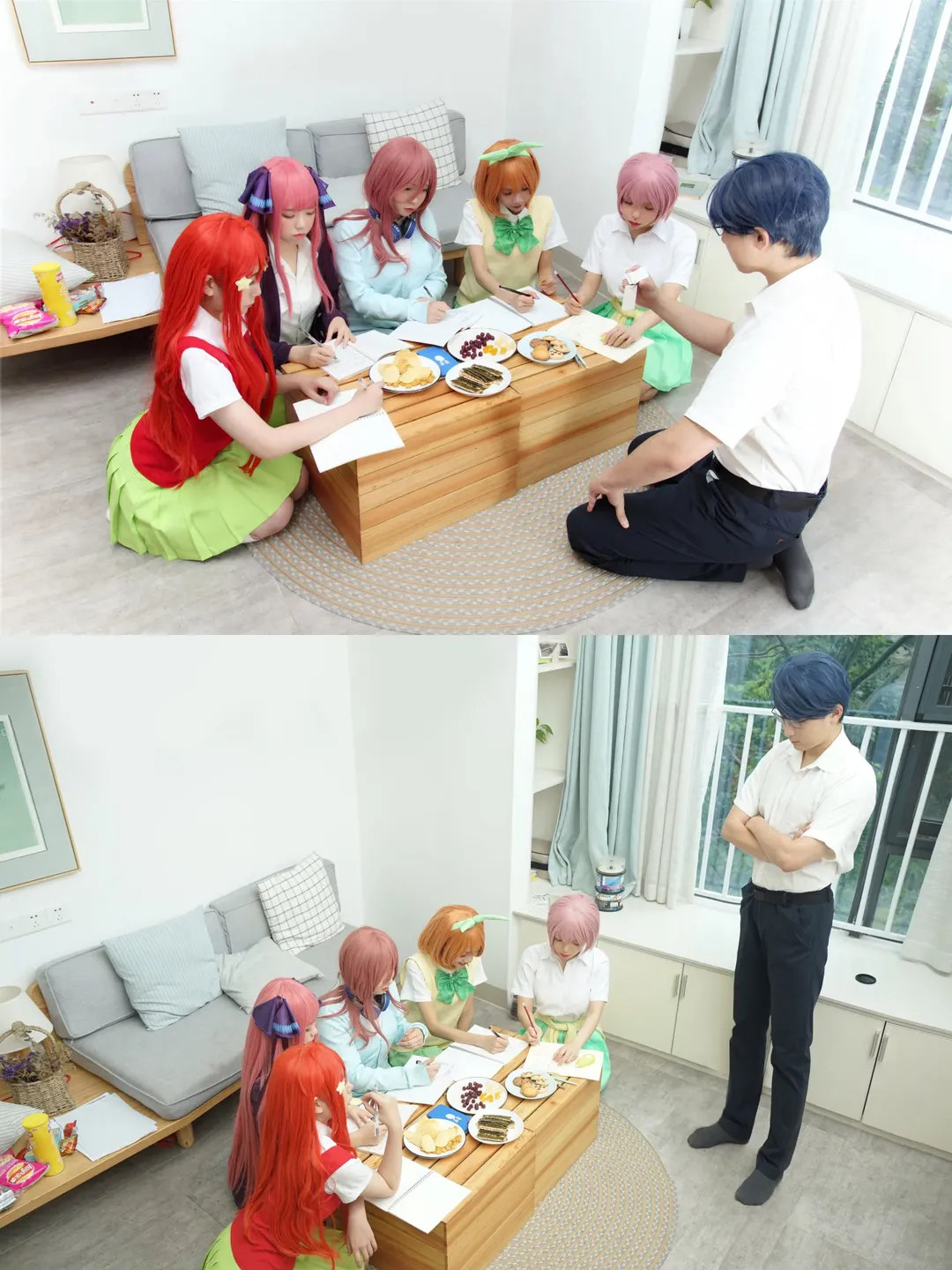 中野三玖cos, 五等分的花嫁, 中野一花cos, 中野二乃cos, 五姐妹cos - 第2张
