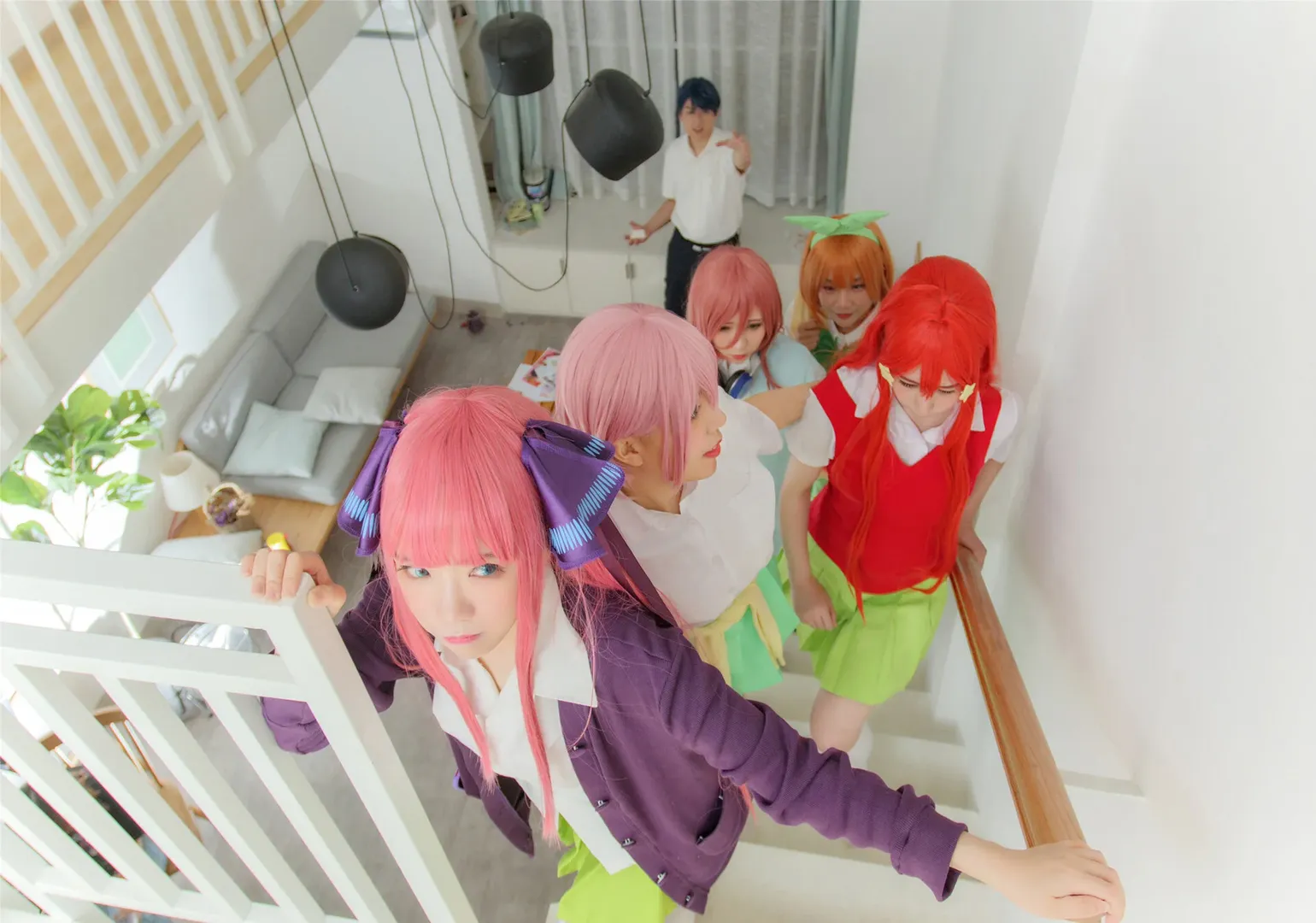 中野三玖cos, 五等分的花嫁, 中野一花cos, 中野二乃cos, 五姐妹cos - 第4张