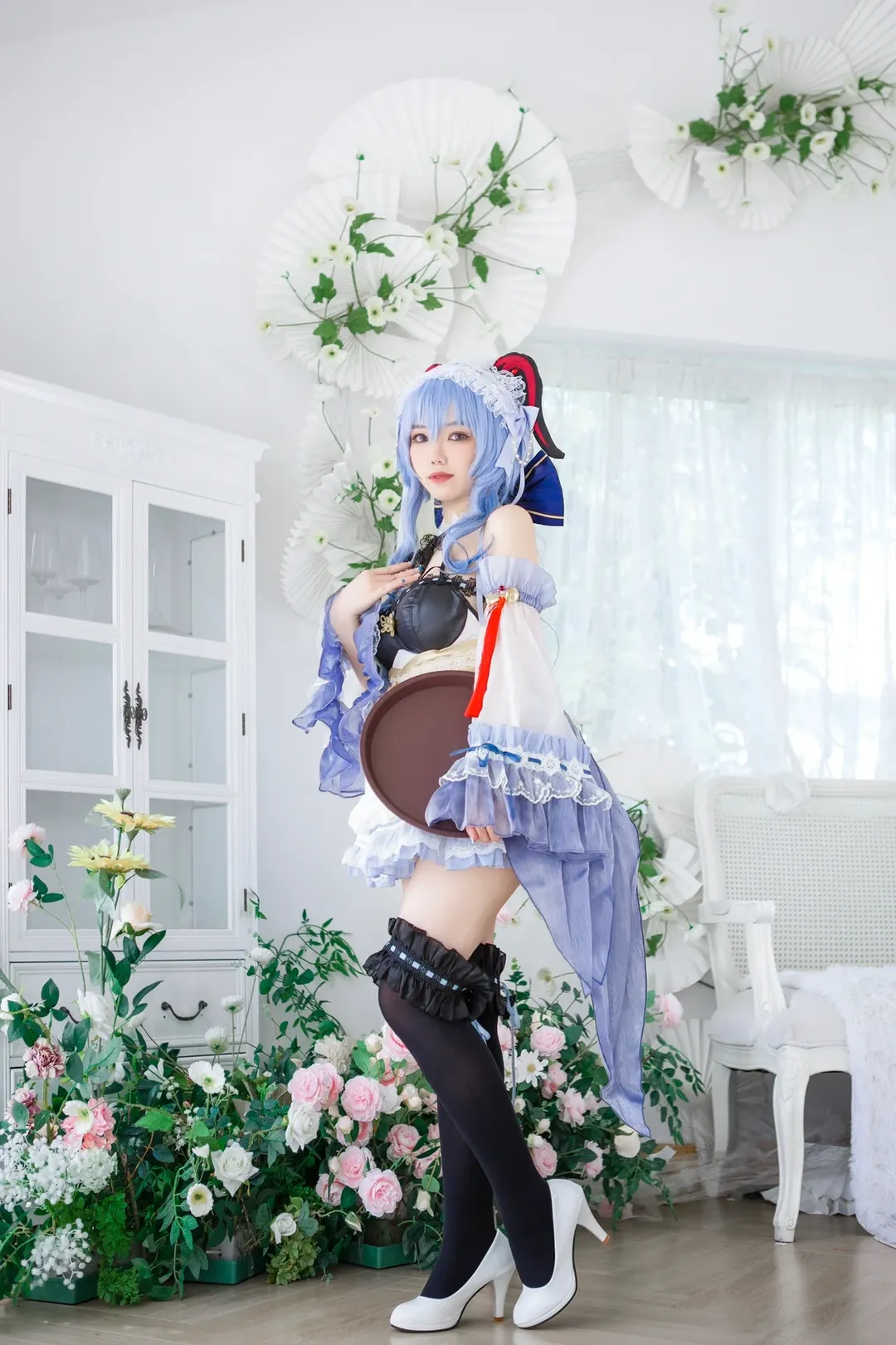 二次元, 原神, 甘雨 コスプレ, メイド服, HEYTEAコラボ - 2枚目