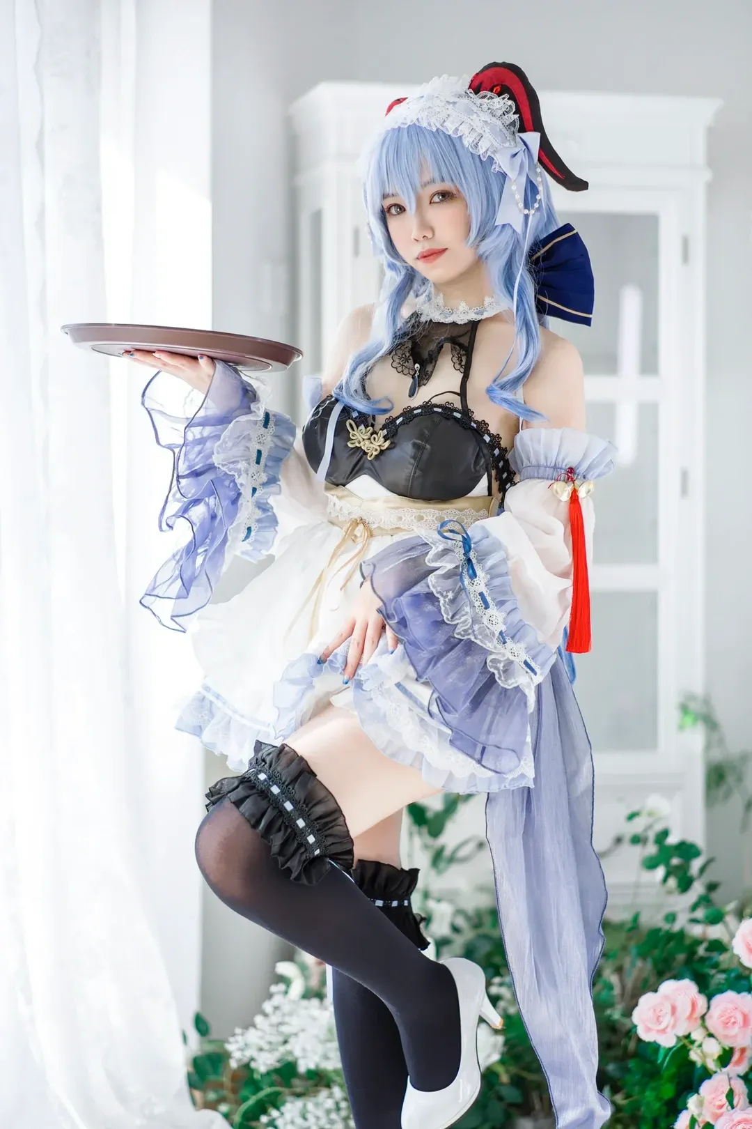 二次元, 原神, 甘雨cos, 女仆装, 喜茶联动