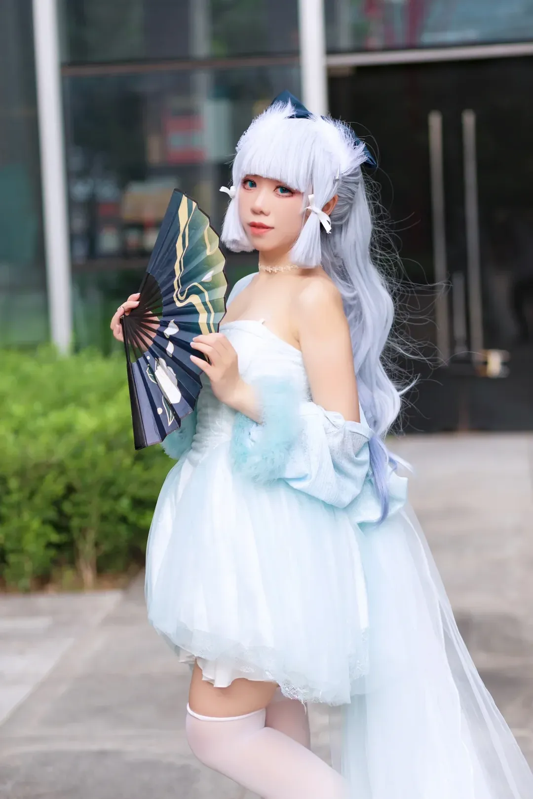 二次元, 原神, cosplay, 神里绫华cos, 神里绫华礼服 - 第2张