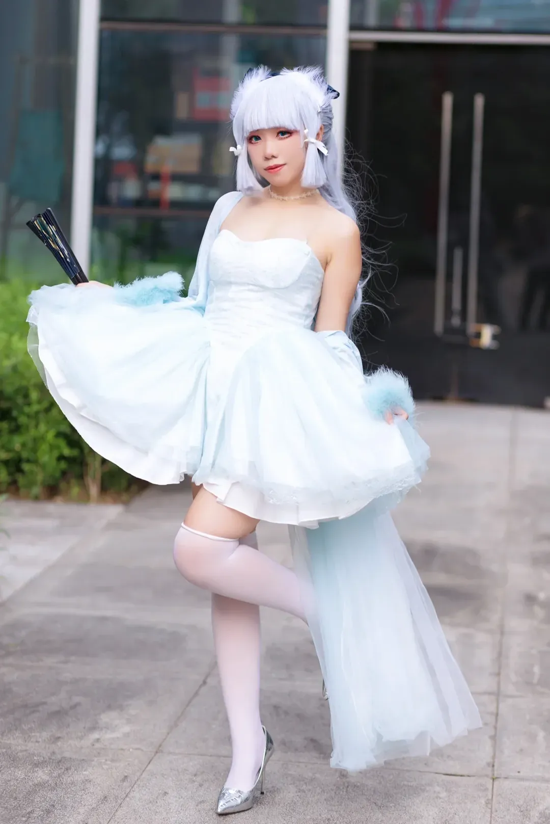 二次元, 原神, cosplay, 神里绫华cos, 神里绫华礼服 - 第4张