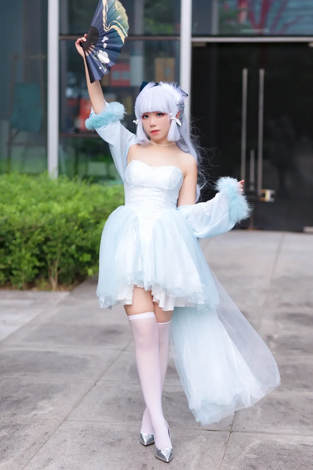 二次元, 原神, cosplay, 神里绫华cos, 神里绫华礼服 - 第5张