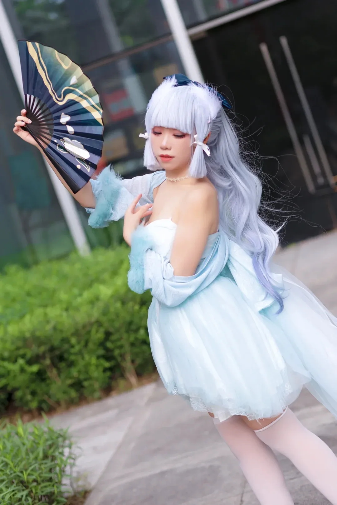 二次元, 原神, cosplay, 神里绫华cos, 神里绫华礼服 - 第6张
