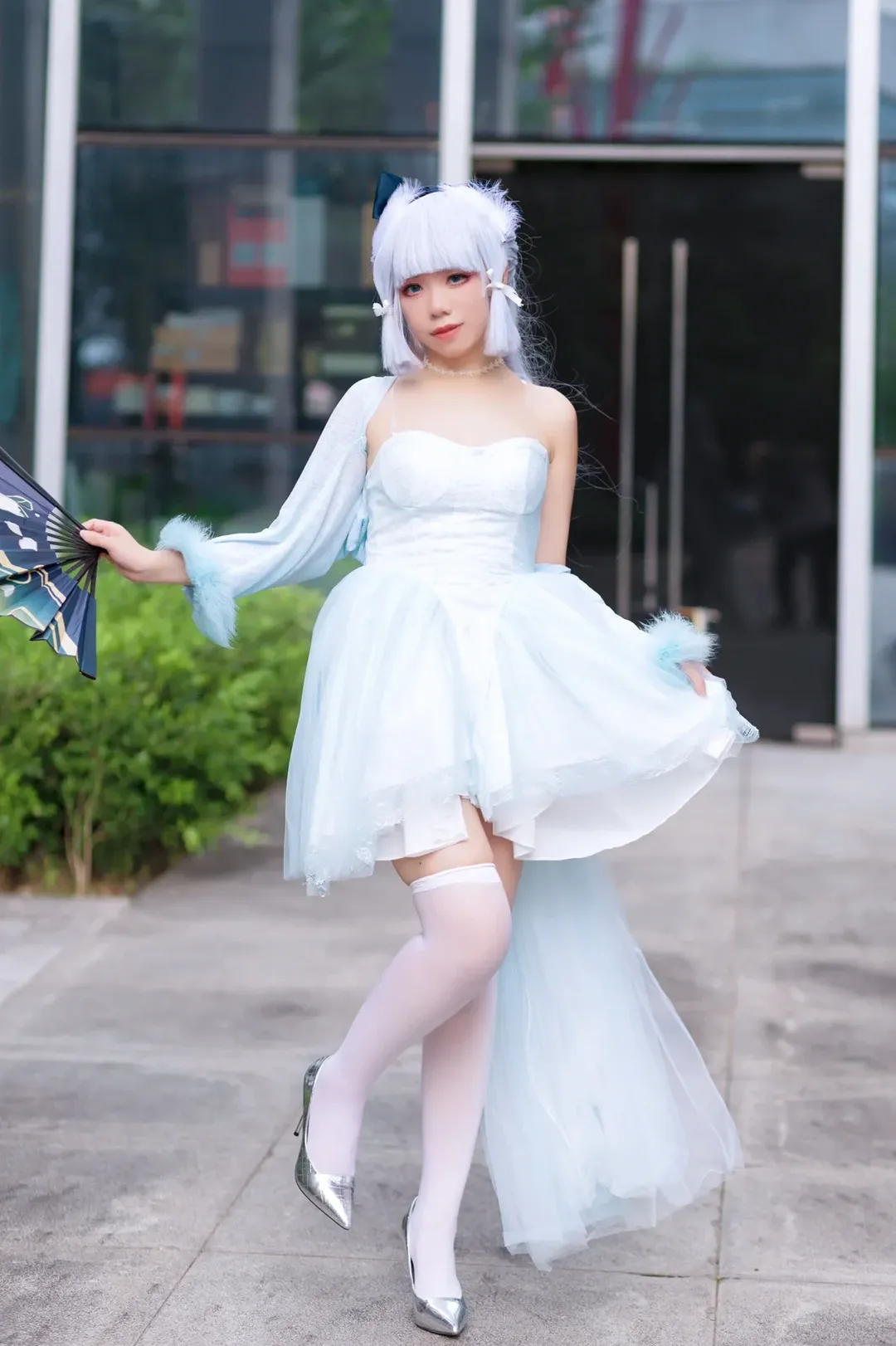 二次元, 原神, cosplay, 神里绫华cos, 神里绫华礼服 - 第7张
