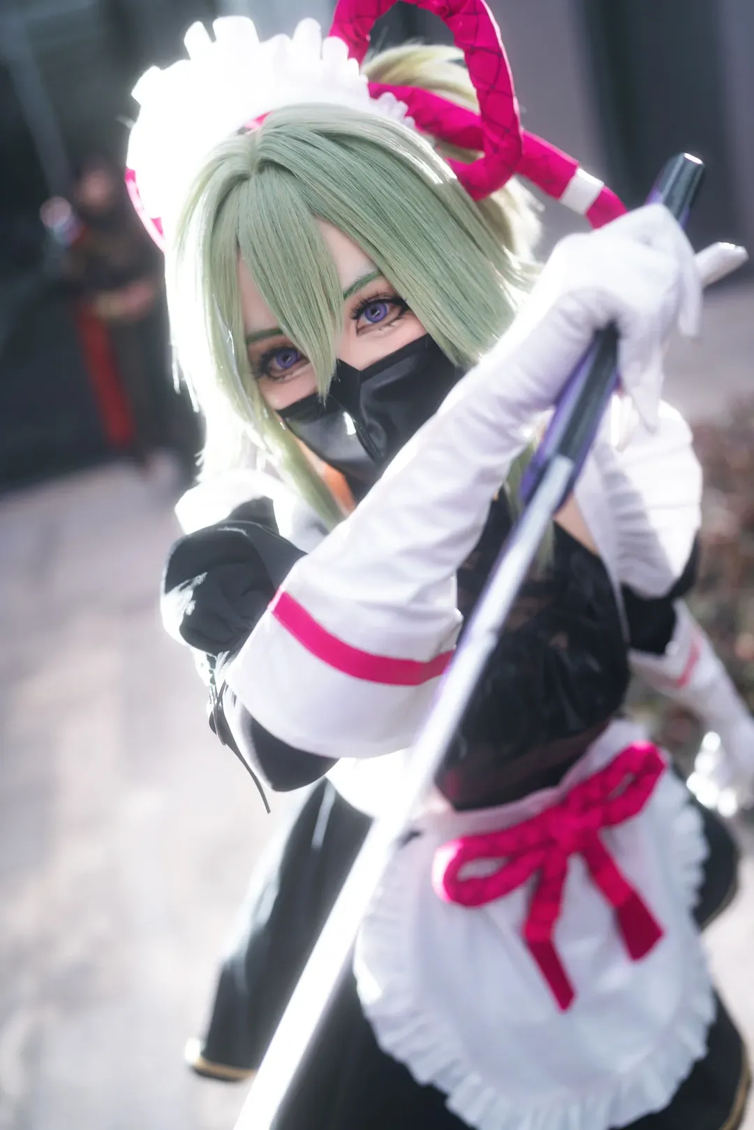 Genshin Impact, Maid outfit, Convention photos, Guangzhou Firefly ACG Expo, Kuki Shinobu cosplay - Image 2