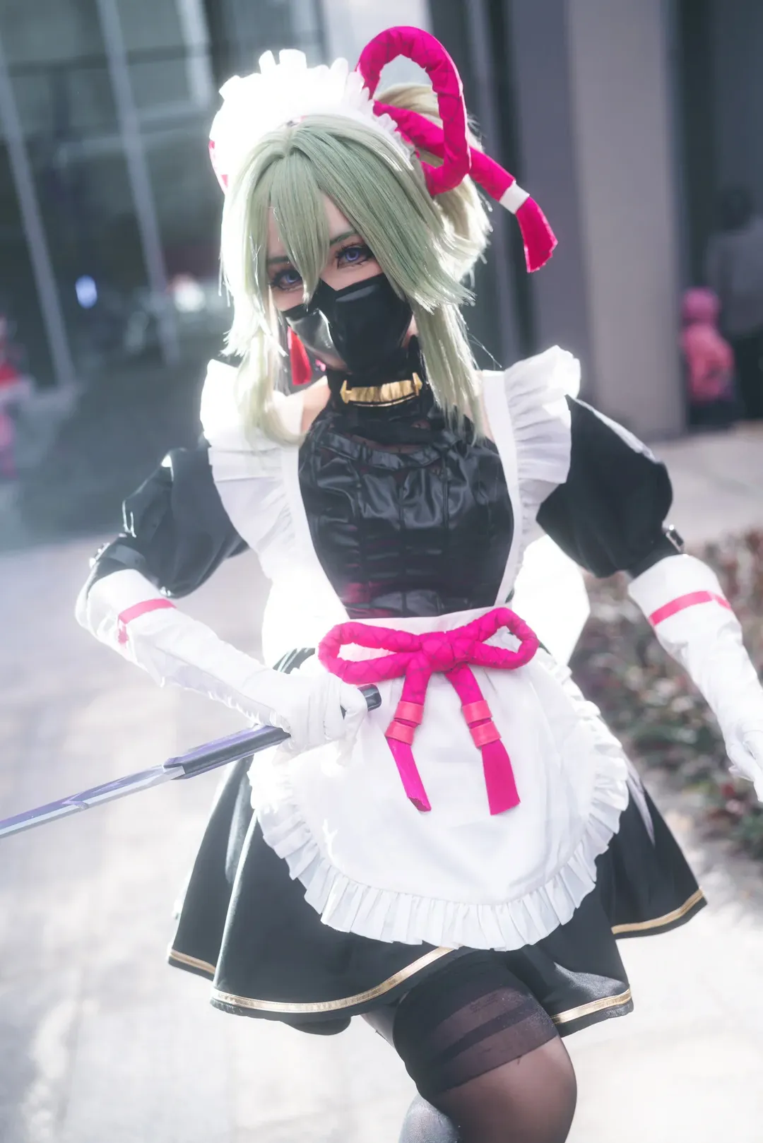 Genshin Impact, Maid outfit, Convention photos, Guangzhou Firefly ACG Expo, Kuki Shinobu cosplay - Image 4