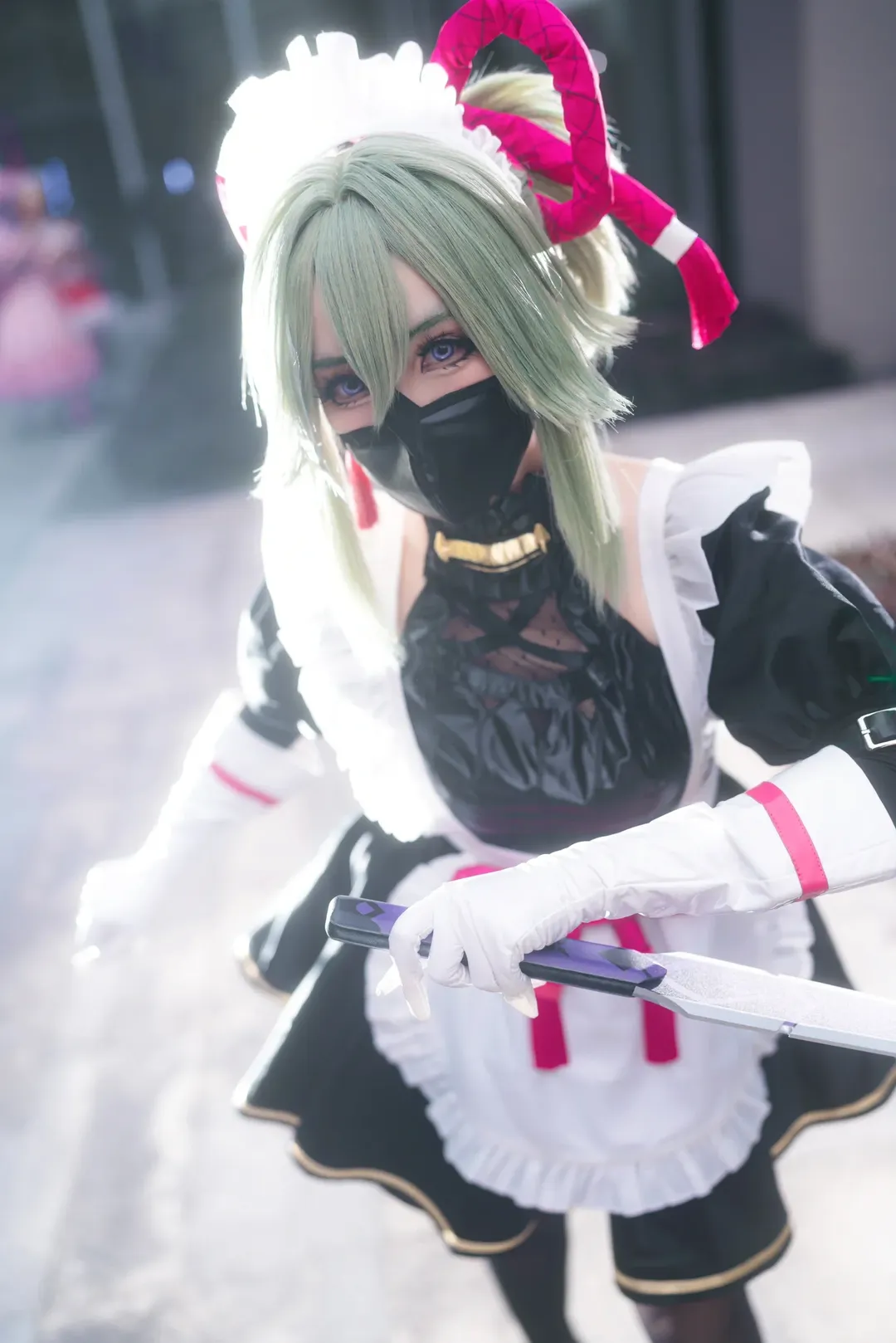 Genshin Impact, Maid outfit, Convention photos, Guangzhou Firefly ACG Expo, Kuki Shinobu cosplay - Image 5