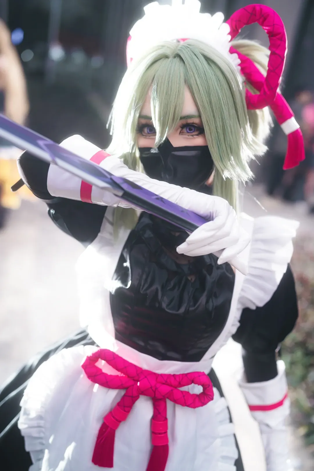 Genshin Impact, Maid outfit, Convention photos, Guangzhou Firefly ACG Expo, Kuki Shinobu cosplay - Image 6