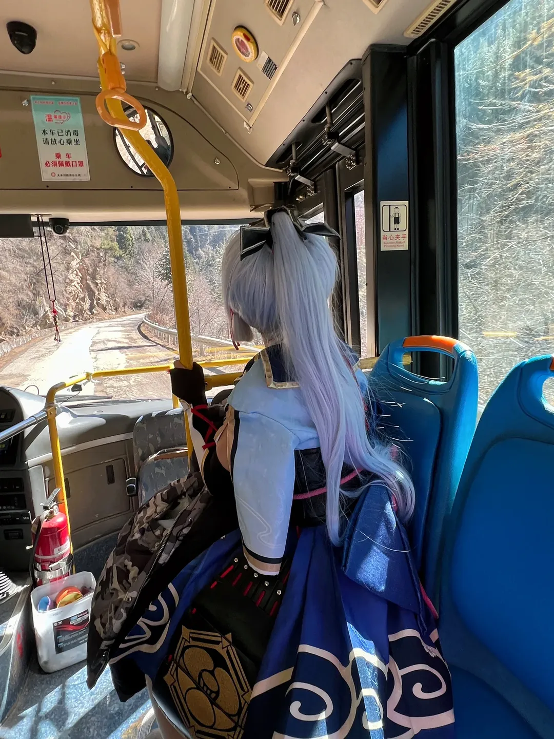 原神, 二次元撮影, 神里綾華 コスプレ, 雪山コスプレ, 冬の屋外コスプレ - 3枚目