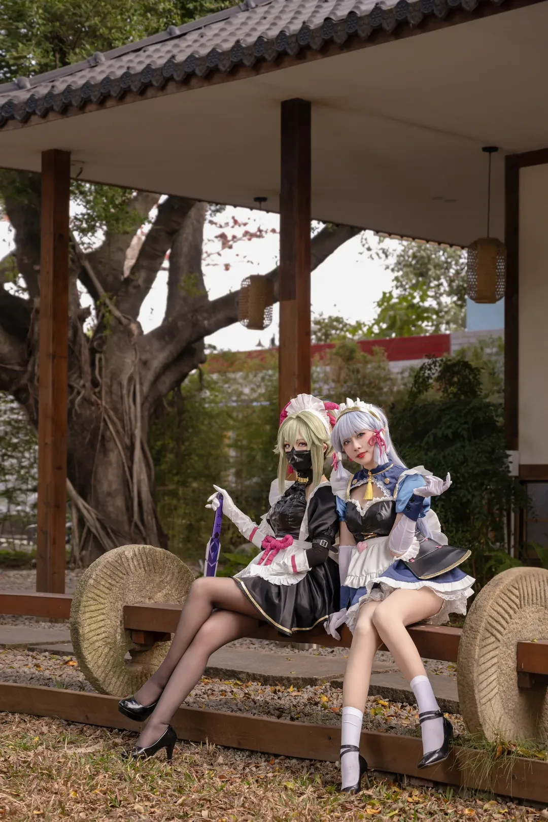 原神, 女仆装, 二次元cosplay, 神里绫华cos, 久岐忍cos