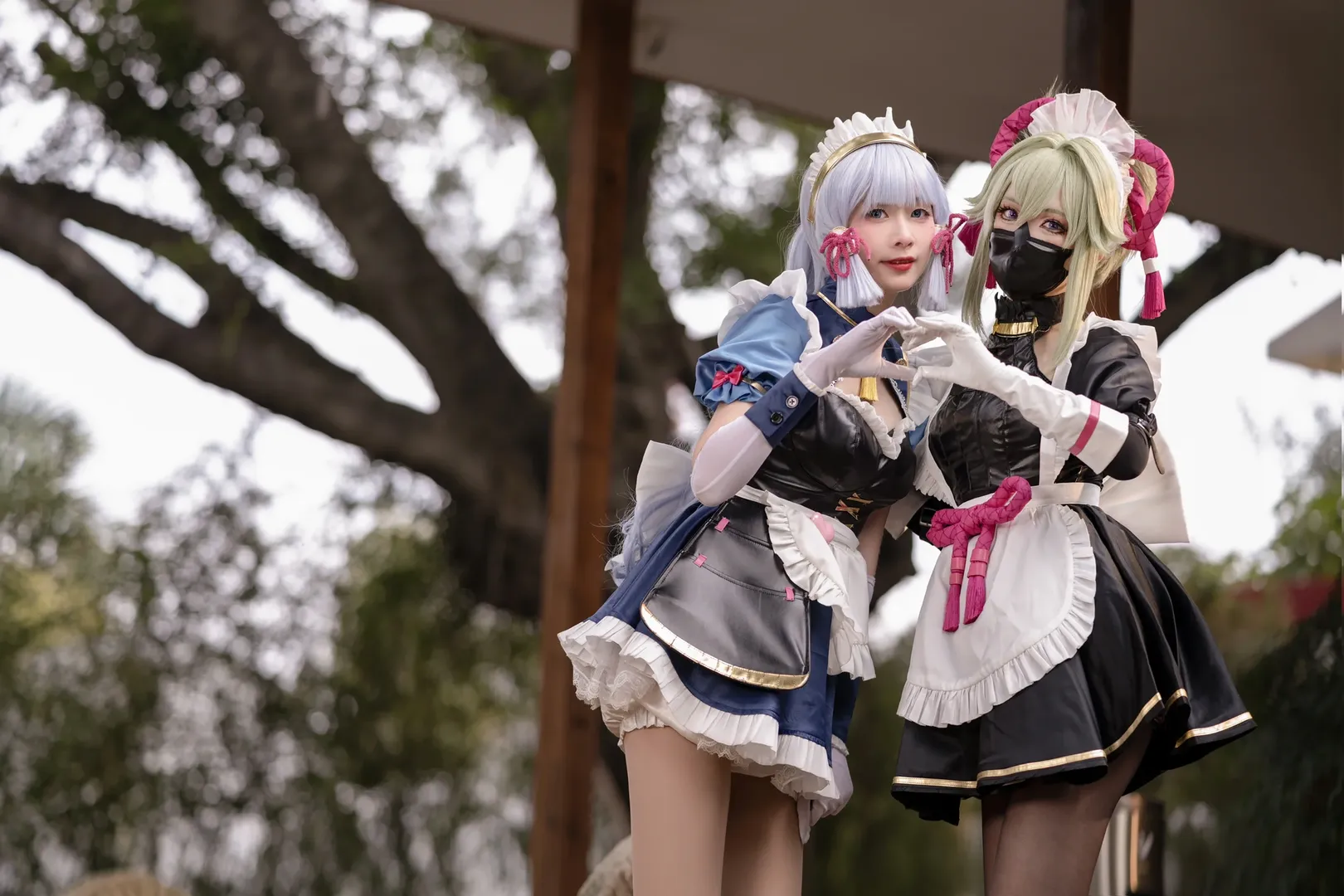 原神, 女仆装, 二次元cosplay, 神里绫华cos, 久岐忍cos - 第2张