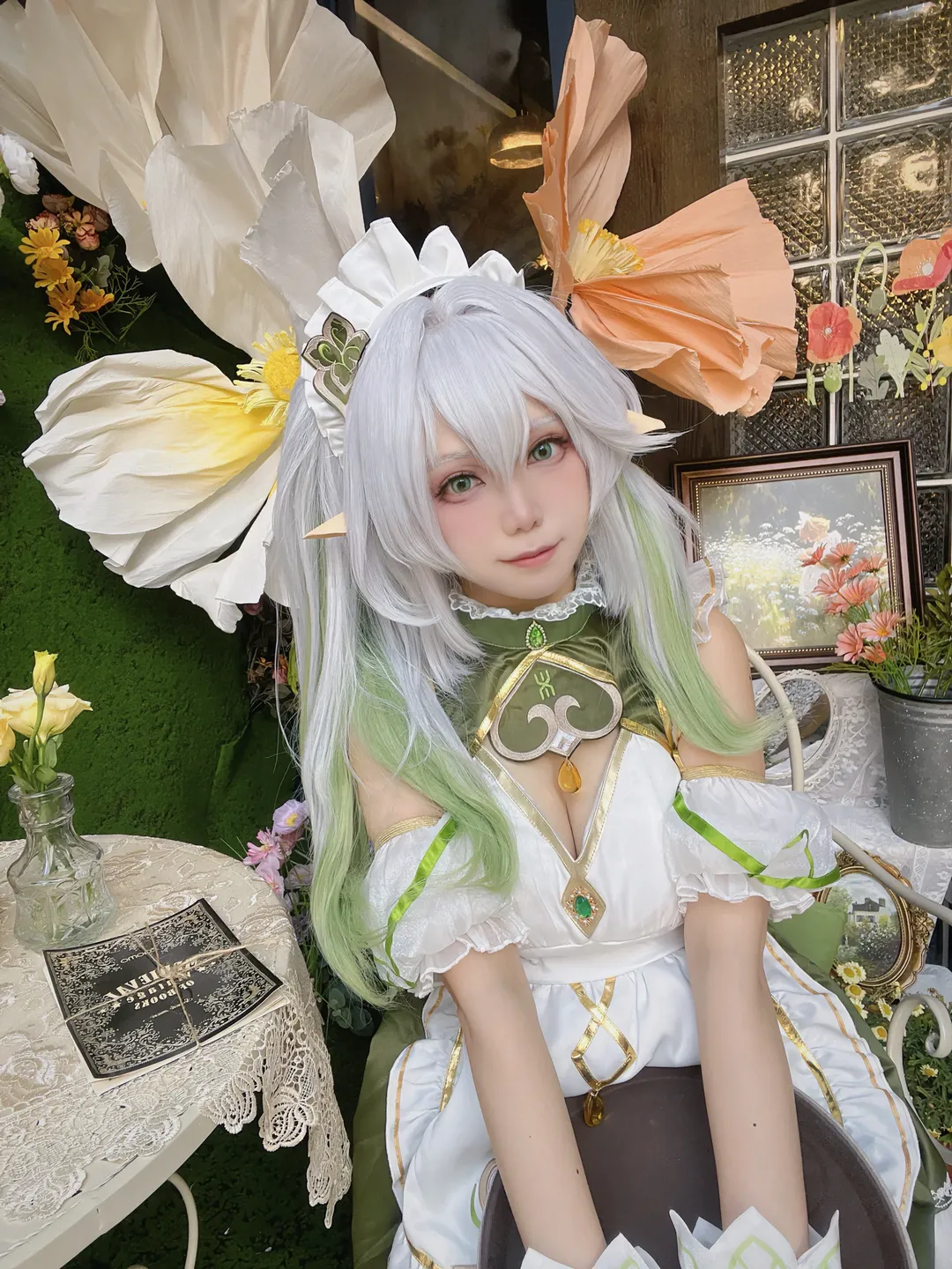 二次元, 原神, コスプレ, ナヒーダ コスプレ, メイド服 - 5枚目