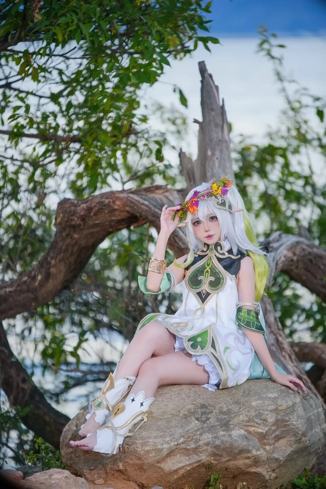 原神, 二次元摄影, 纳西妲cos, 小草神cosplay, 须弥 - 第4张