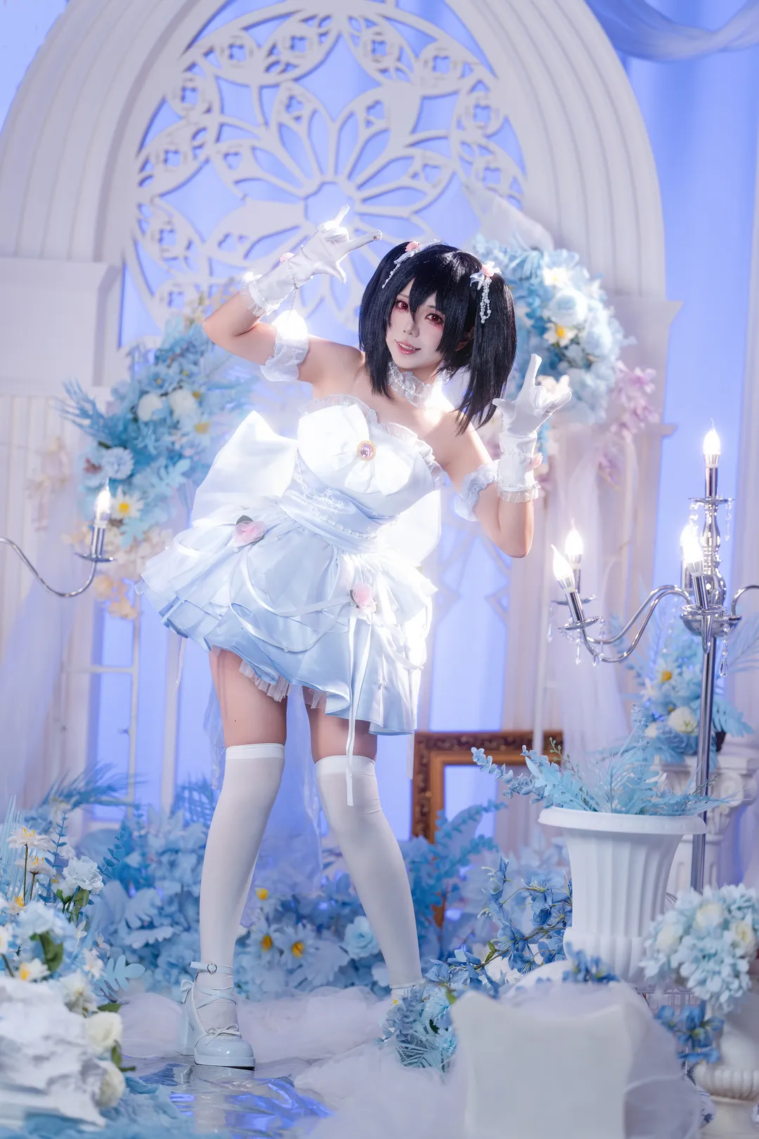 二次元摄影, 双马尾, 偶像装扮, 矢泽妮可cos, Love Live - 第1张