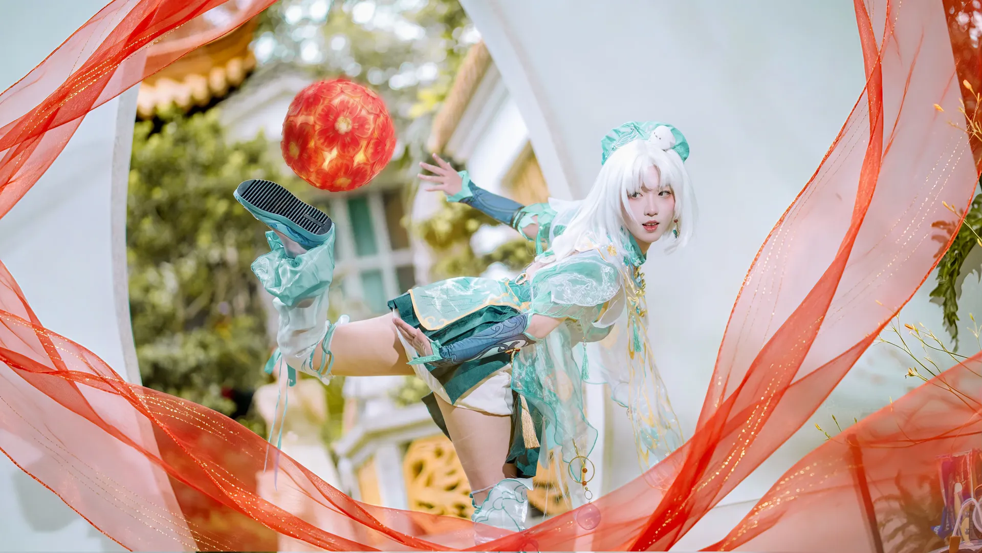 永劫无间, 蓝梦cos, cosplay摄影, 彩云衣, 国风游戏cos