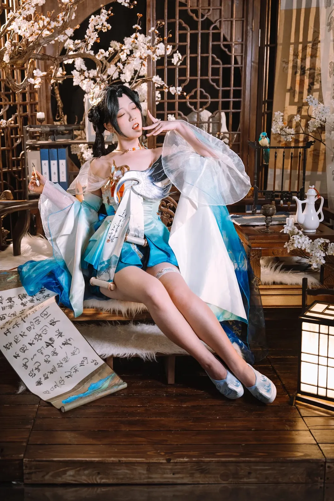 NARAKA: BLADEPOINT, ゲームキャラクター再現, 藍夢 コスプレ, コスプレ写真, 誕生日記念 - 7枚目