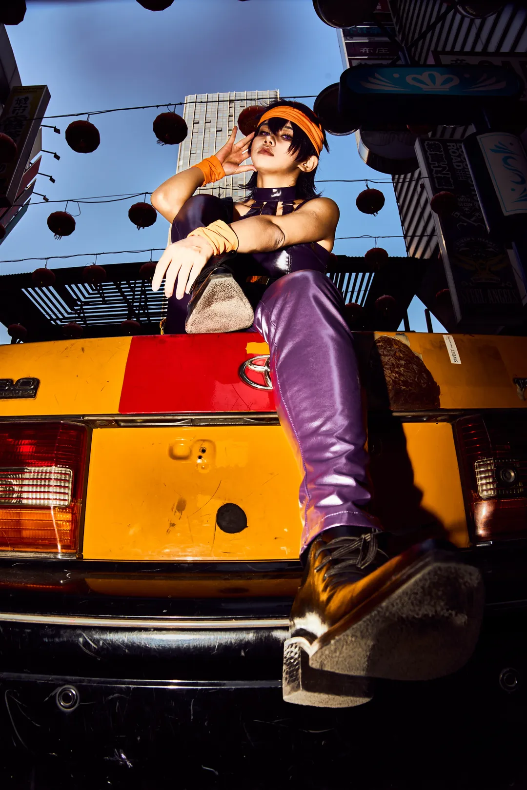 ストリートフォト, コスプレ撮影, 二次元ファッション, ナランチャ・ギルガのコスプレ, ジョジョの奇妙な冒険 黄金の風 - 11枚目
