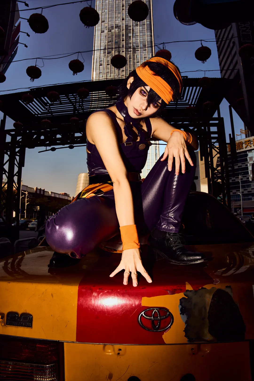 ストリートフォト, コスプレ撮影, 二次元ファッション, ナランチャ・ギルガのコスプレ, ジョジョの奇妙な冒険 黄金の風 - 13枚目