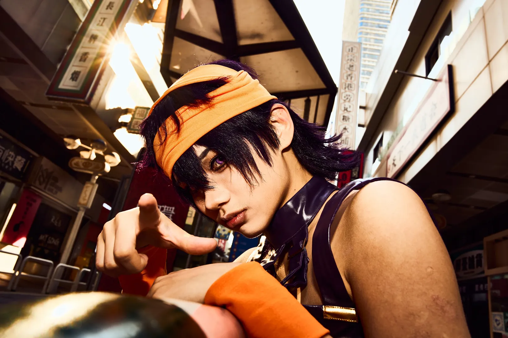 ストリートフォト, コスプレ撮影, 二次元ファッション, ナランチャ・ギルガのコスプレ, ジョジョの奇妙な冒険 黄金の風 - 15枚目