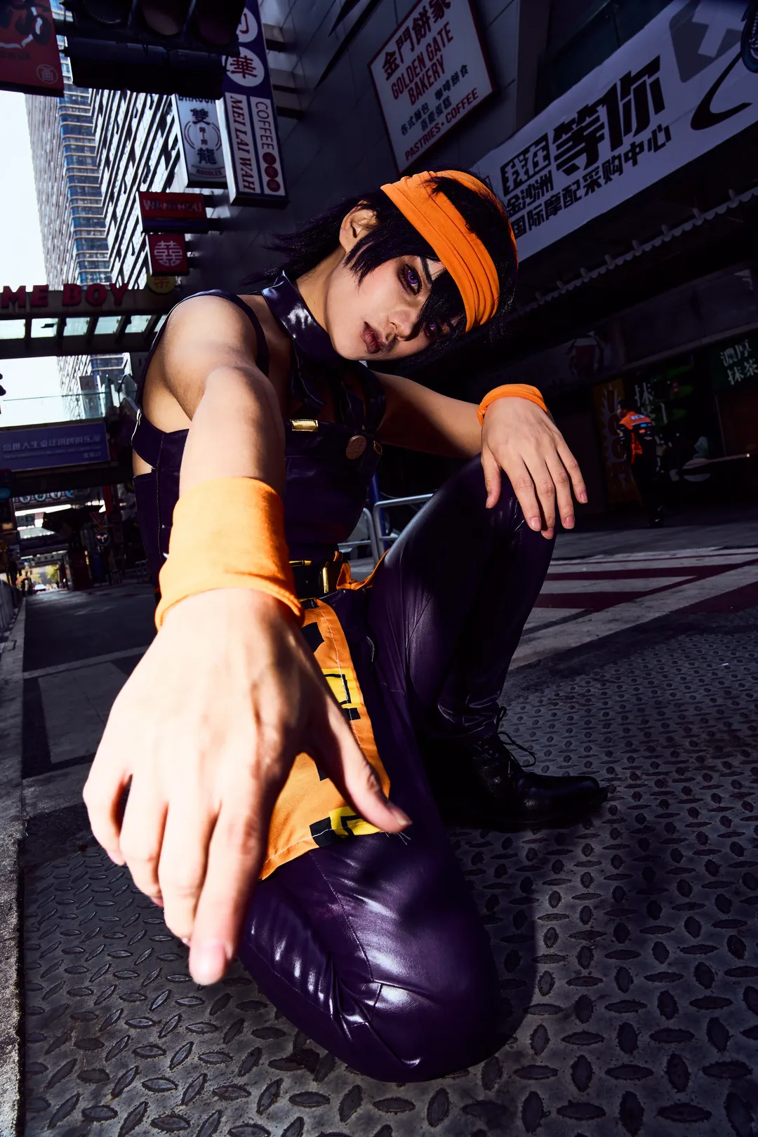 ストリートフォト, コスプレ撮影, 二次元ファッション, ナランチャ・ギルガのコスプレ, ジョジョの奇妙な冒険 黄金の風 - 3枚目
