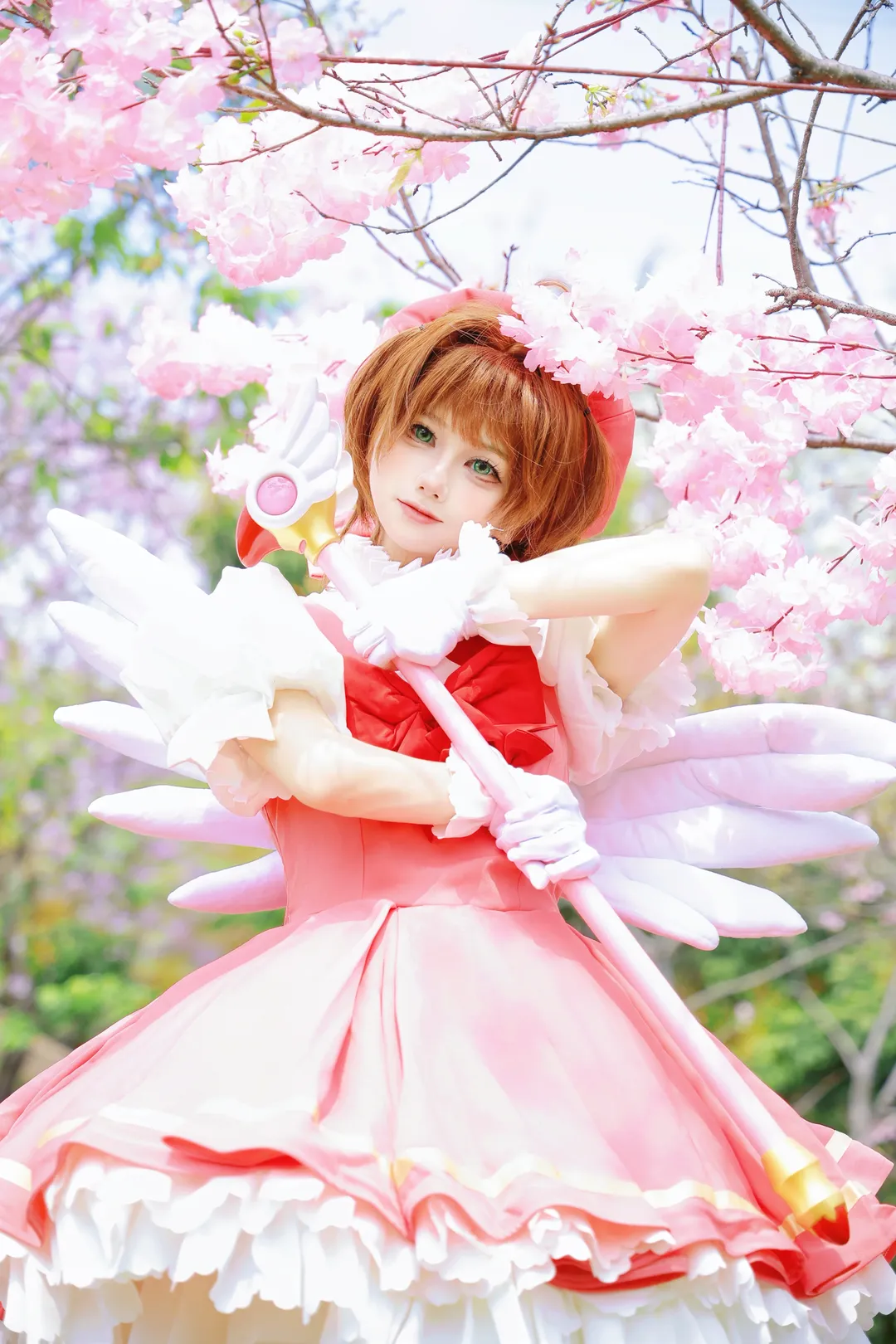 魔法少女, 木之本樱cos, 魔卡少女樱, 外景摄影, cosplay正片 - 第10张