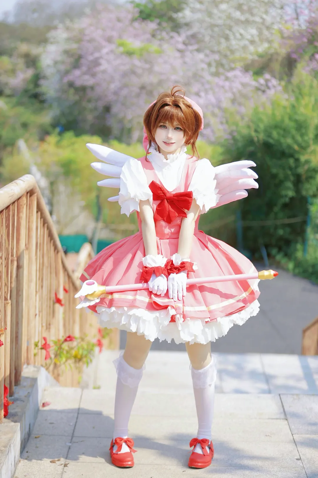 魔法少女, 木之本樱cos, 魔卡少女樱, 外景摄影, cosplay正片 - 第11张