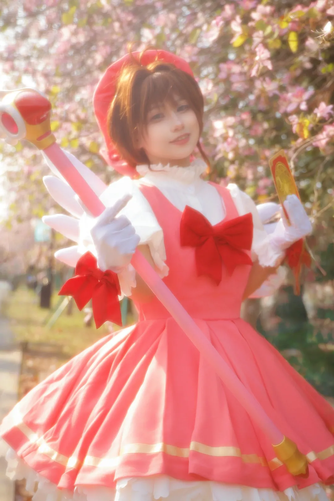 魔法少女, 木之本樱cos, 魔卡少女樱, 外景摄影, cosplay正片 - 第14张