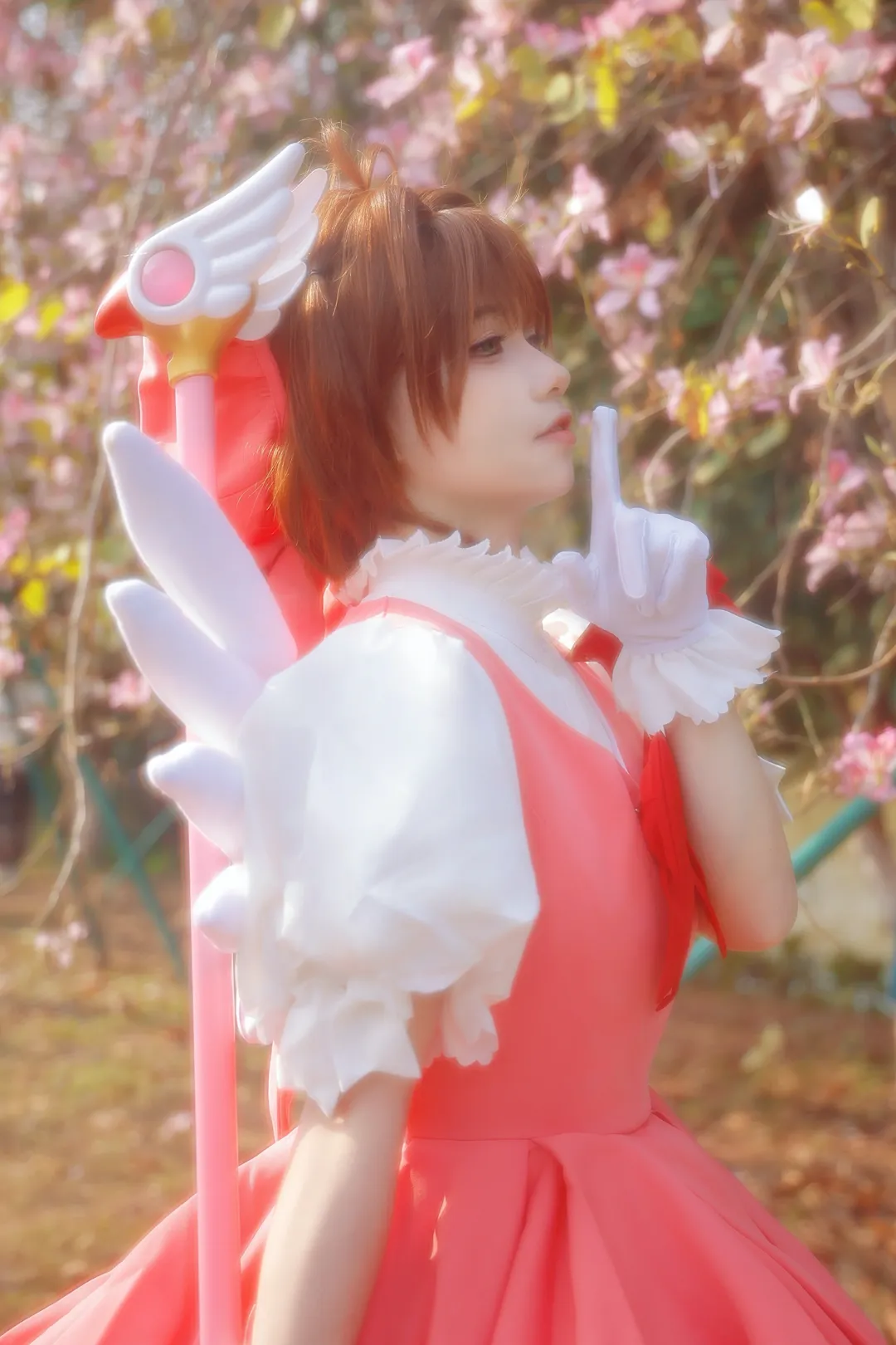 魔法少女, 木之本樱cos, 魔卡少女樱, 外景摄影, cosplay正片 - 第15张
