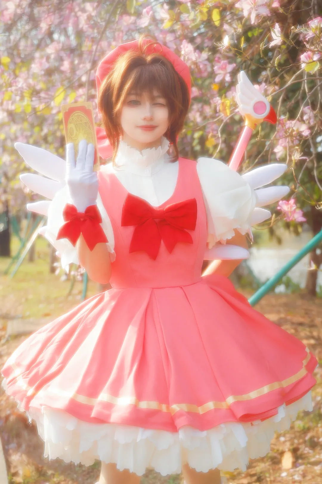 魔法少女, 木之本樱cos, 魔卡少女樱, 外景摄影, cosplay正片 - 第16张
