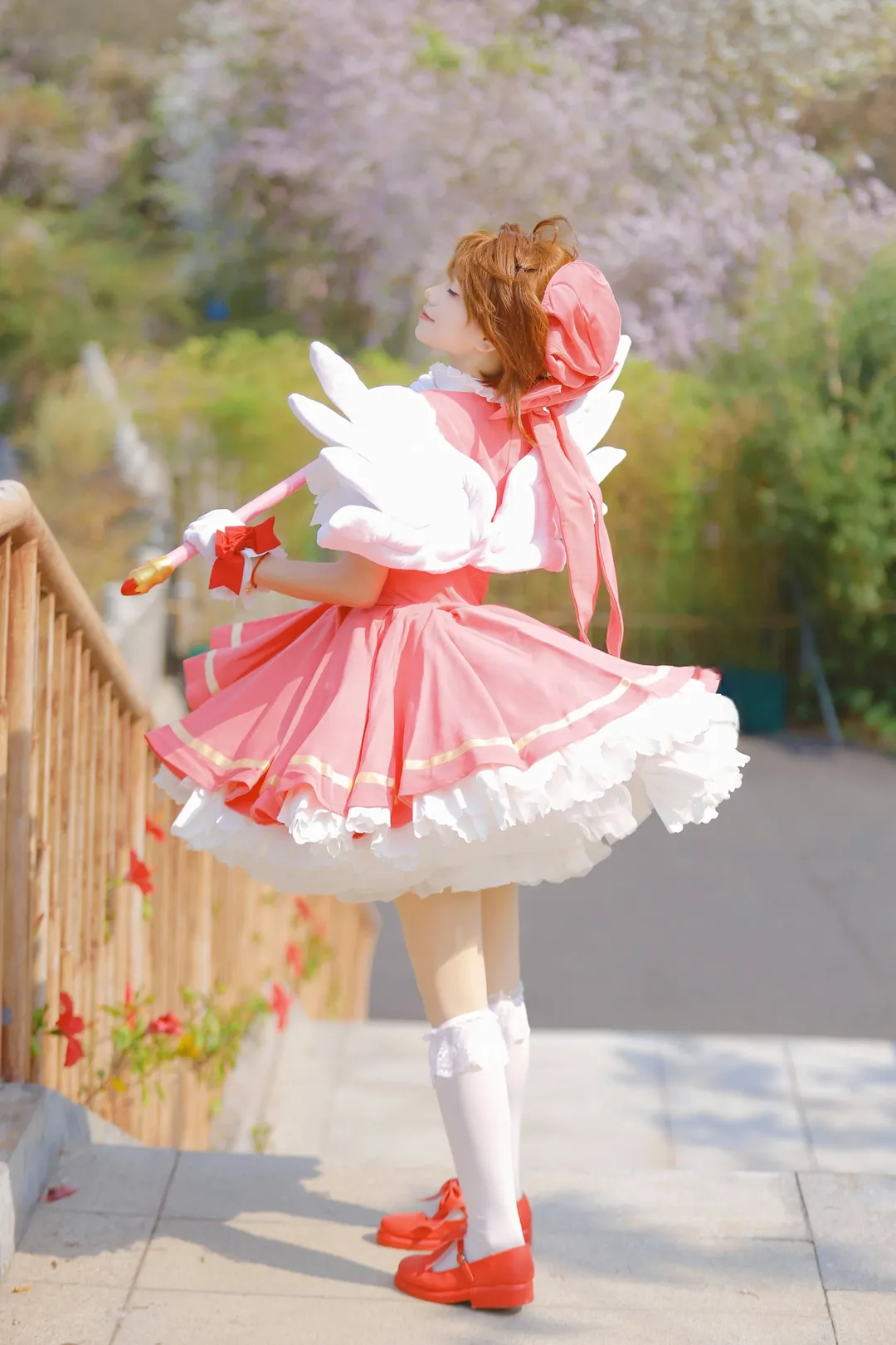 魔法少女, 木之本樱cos, 魔卡少女樱, 外景摄影, cosplay正片 - 第3张