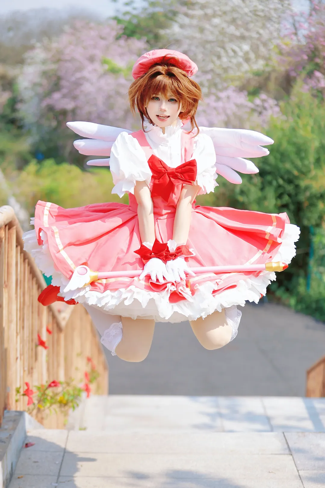 魔法少女, 木之本樱cos, 魔卡少女樱, 外景摄影, cosplay正片 - 第4张