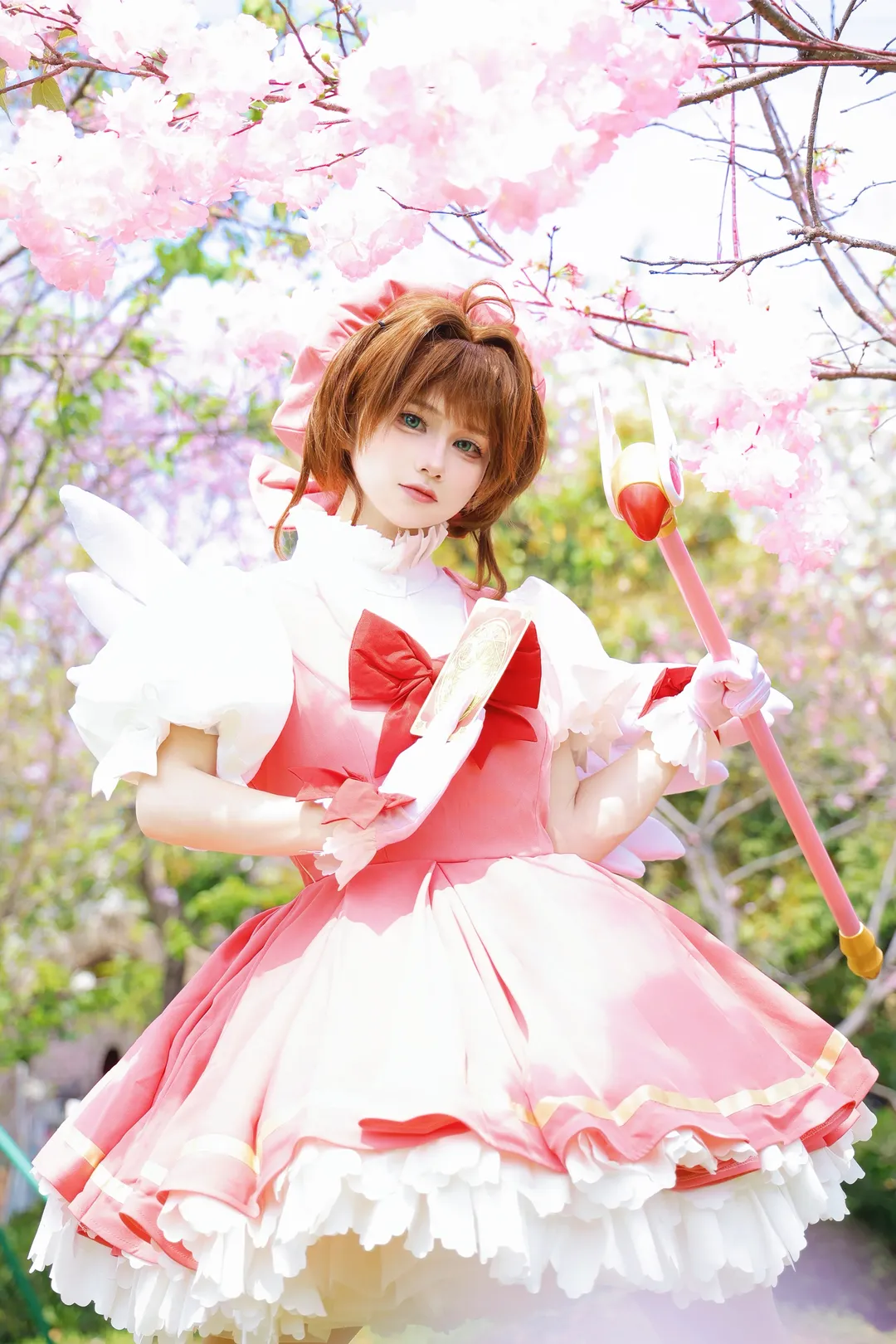 魔法少女, 木之本樱cos, 魔卡少女樱, 外景摄影, cosplay正片 - 第8张