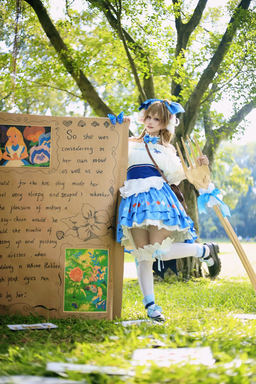 明日方舟, 户外cosplay, 艾雅法拉cos, 纯烬艾雅法拉, 童话风 - 第1张