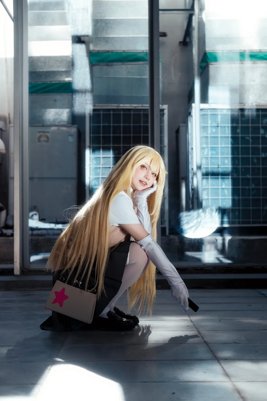 食蜂操祈cos, jk制服, cosplay摄影, 某科学的超电磁炮, 白色过膝袜 - 第11张