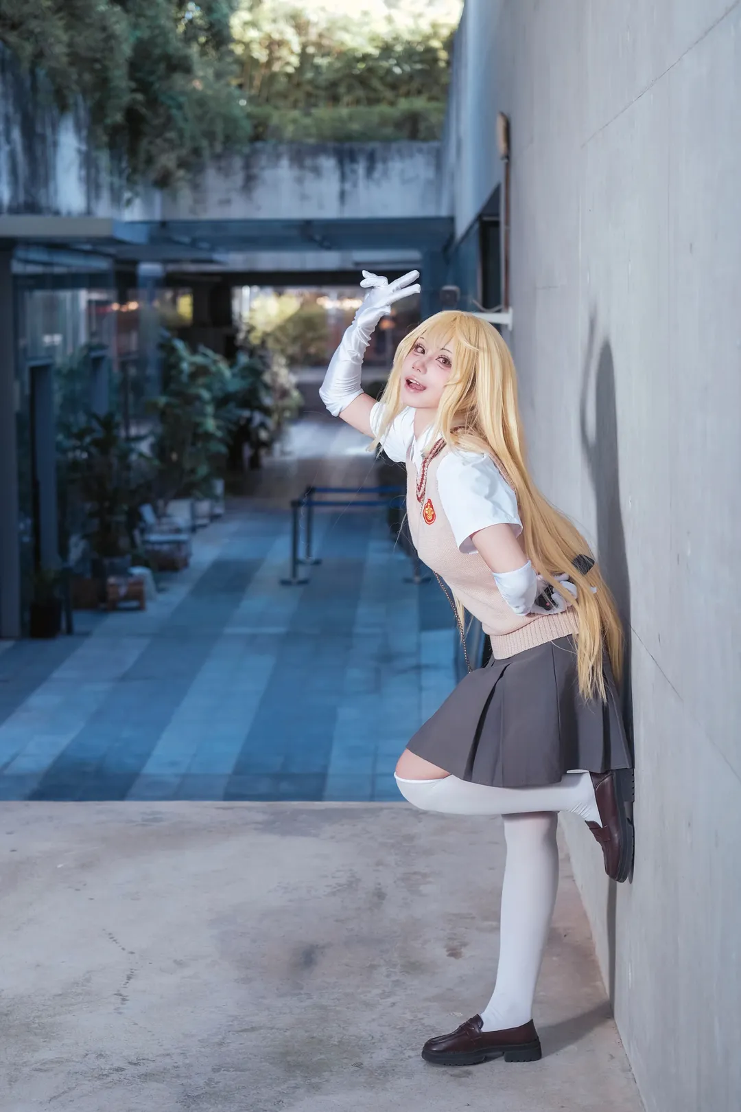 Misaki Shokuhou cosplay, JK uniform, Cosplay photography, A Certain Scientific Railgun, White over-the-knee socks
