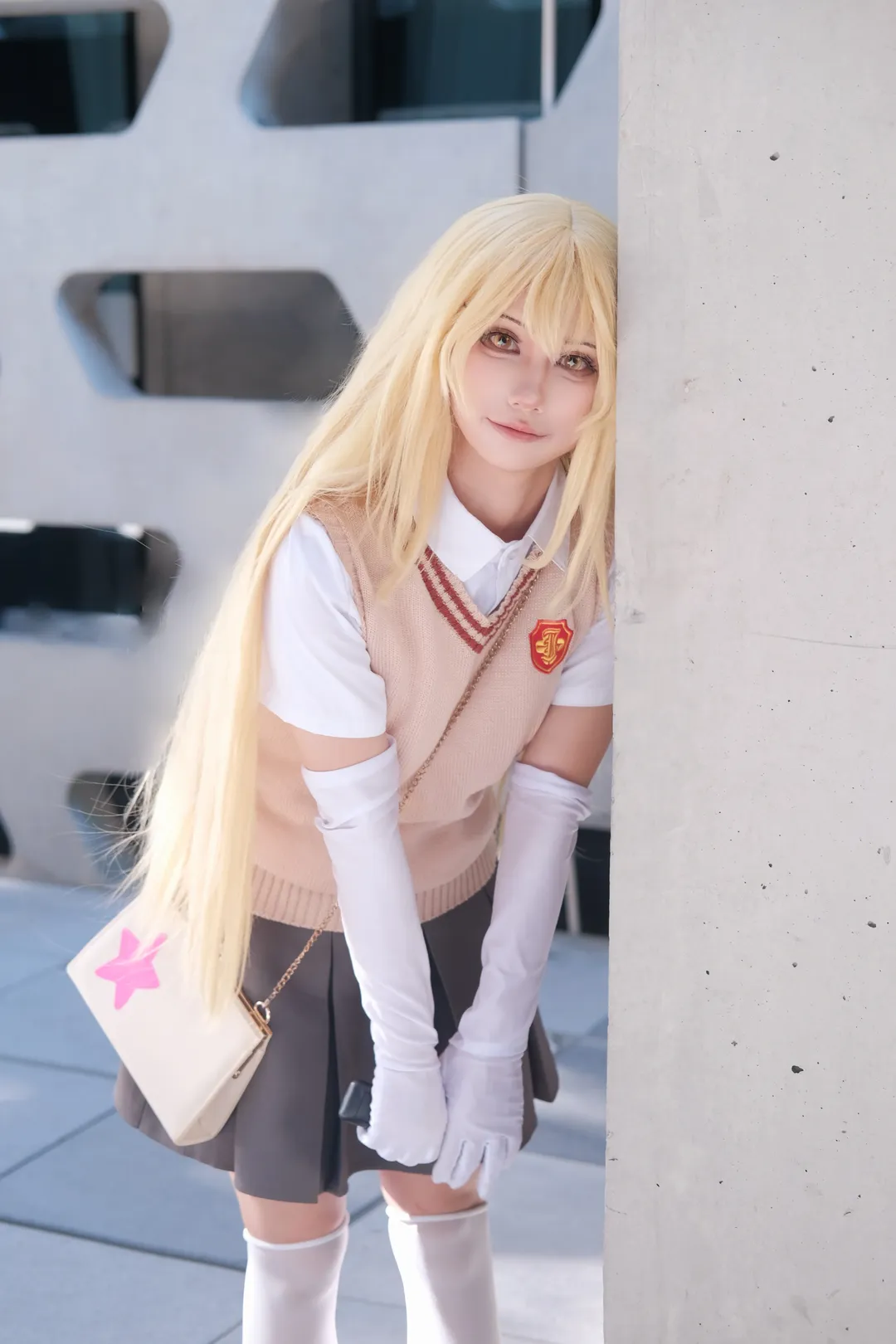 食蜂操祈cos, jk制服, cosplay摄影, 某科学的超电磁炮, 白色过膝袜 - 第7张