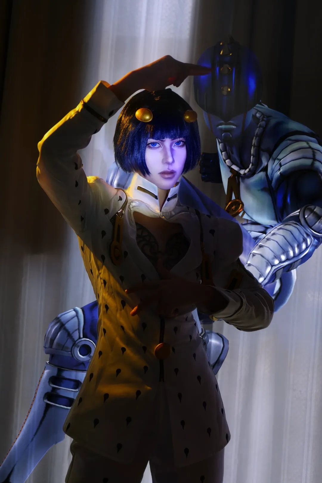 コスプレ撮影, ジョジョの奇妙な冒険, ブローノ・ブチャラティのコスプレ, 黄金の風コスプレ, スタンド使い - 1枚目